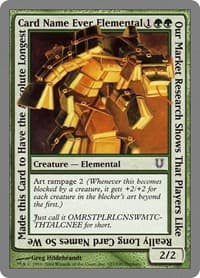Our Market Research Shows That Players Like Really Long Card Names.... - Unhinged - Magic: The Gathering card