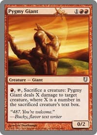 Pygmy Giant - Unhinged - Magic: The Gathering card