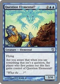 Question Elemental? - Unhinged - Magic: The Gathering card