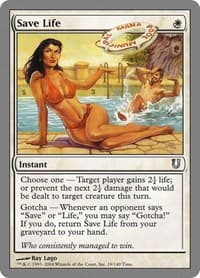 Save Life - Unhinged - Magic: The Gathering card