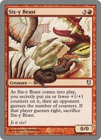 Six-y Beast - Unhinged - Magic: The Gathering card