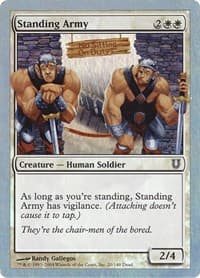 Standing Army - Unhinged - Magic: The Gathering card