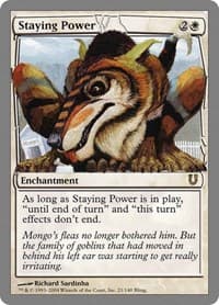 Staying Power - Unhinged - Magic: The Gathering card