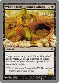When Fluffy Bunnies Attack - Unhinged - Magic: The Gathering card