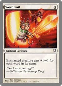 Wordmail - Unhinged - Magic: The Gathering card