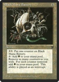 Black Mana Battery - Legends - Magic: The Gathering card