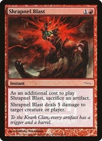 Shrapnel Blast - FNM Promos - Magic: The Gathering card