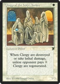Clergy of the Holy Nimbus - Legends - Magic: The Gathering card
