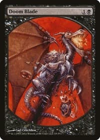 Doom Blade - Magic Player Rewards - Magic: The Gathering card