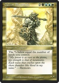 Dakkon Blackblade - Legends - Magic: The Gathering card