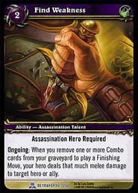 Find Weakness - Servants of the Betrayer - WoW card
