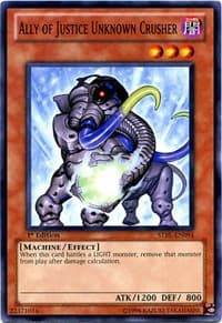 Ally of Justice Unknown Crusher - Starstrike Blast - YuGiOh card