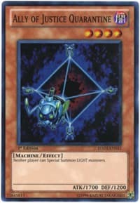 Ally of Justice Quarantine - Hidden Arsenal 3 - YuGiOh card