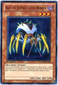 Ally of Justice Cycle Reader - Hidden Arsenal 3 - YuGiOh card