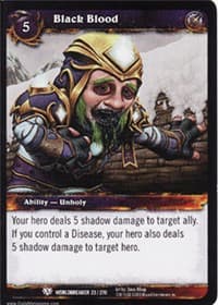 Black Blood - Worldbreaker - WoW card