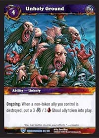 Unholy Ground - Worldbreaker - WoW card
