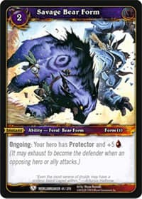 Savage Bear Form - Worldbreaker - WoW card
