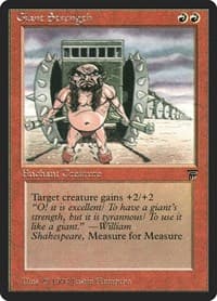 Giant Strength - Legends - Magic: The Gathering card