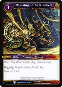 Blessing of the Kindred - Worldbreaker - WoW card