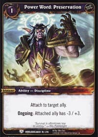Power Word: Preservation - Worldbreaker - WoW card
