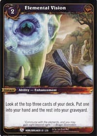 Elemental Vision - Worldbreaker - WoW card