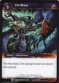 Fel Blaze - Worldbreaker - WoW card