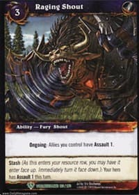 Raging Shout - Worldbreaker - WoW card