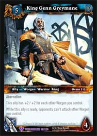 King Genn Greymane - Worldbreaker - WoW card