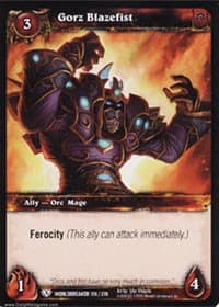 Gorz Blazefist - Worldbreaker - WoW card