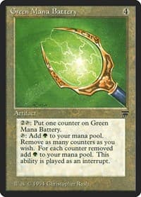 Green Mana Battery - Legends - Magic: The Gathering card