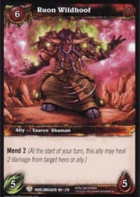 Ruon Wildhoof - Worldbreaker - WoW card