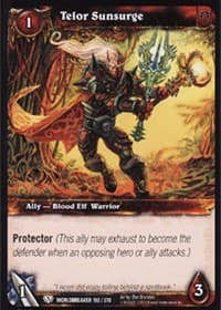 Telor Sunsurge - Worldbreaker - WoW card