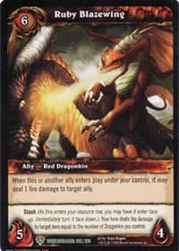 Ruby Blazewing - Worldbreaker - WoW card