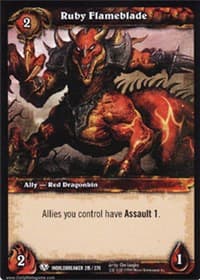 Ruby Flameblade - Worldbreaker - WoW card
