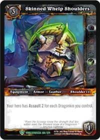 Skinned Whelp Shoulders - Worldbreaker - WoW card