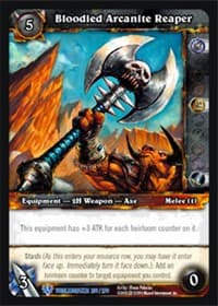 Bloodied Arcanite Reaper - Worldbreaker - WoW card