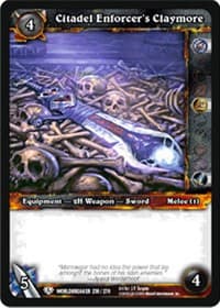 Citadel Enforcer's Claymore - Worldbreaker - WoW card