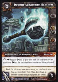 Devout Aurastone Hammer - Worldbreaker - WoW card