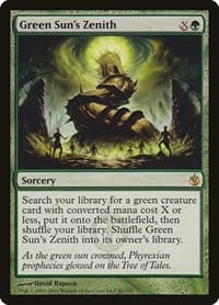 Green Sun's Zenith - Mirrodin Besieged - Magic: The Gathering card