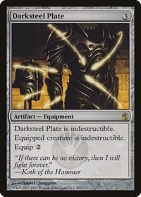 Darksteel Plate - Mirrodin Besieged - Magic: The Gathering card