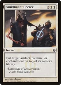 Banishment Decree - Mirrodin Besieged - Magic: The Gathering card