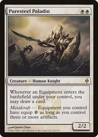 Puresteel Paladin - New Phyrexia - Magic: The Gathering card
