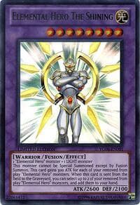Elemental Hero The Shining - Yu-Gi-Oh! GX Manga Promotional Cards - YuGiOh card