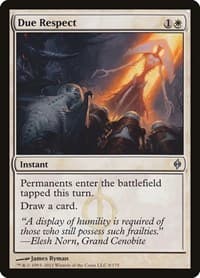 Due Respect - New Phyrexia - Magic: The Gathering card