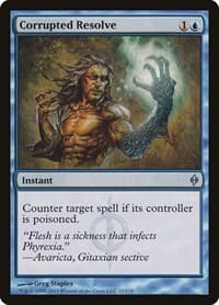 Corrupted Resolve - New Phyrexia - Magic: The Gathering card