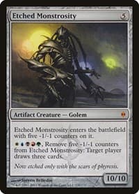 Etched Monstrosity - New Phyrexia - Magic: The Gathering card