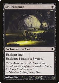 Evil Presence - New Phyrexia - Magic: The Gathering card