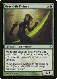 Greenhilt Trainee - New Phyrexia - Magic: The Gathering card