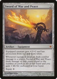 Sword of War and Peace - New Phyrexia - Magic: The Gathering card