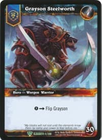 Grayson Steelworth - War of the Elements - WoW card